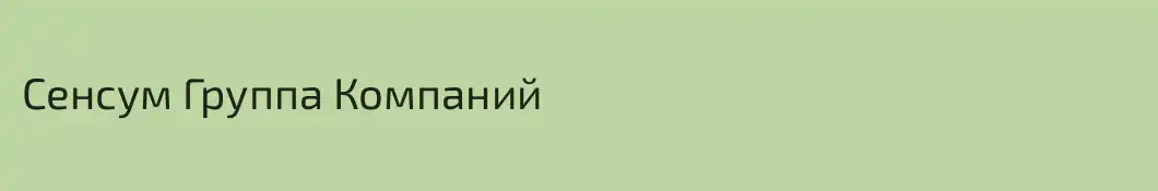 Сенсум Группа Компаний